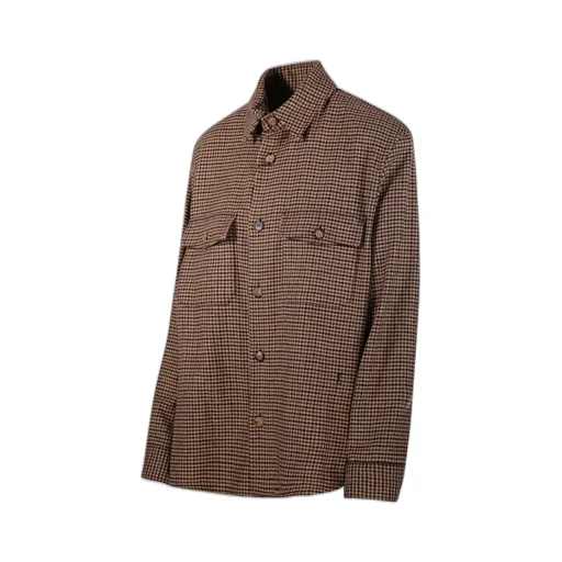 Saint Laurent Logo Embroidered Button-Up Overshirt