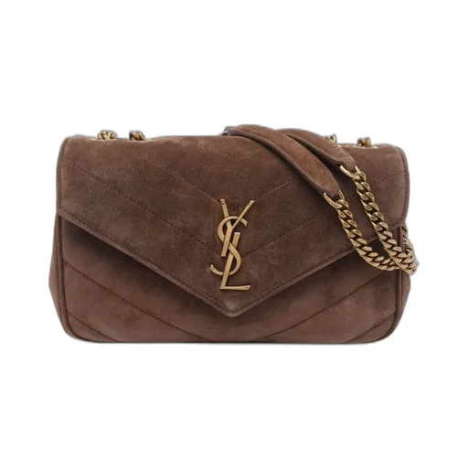 Saint Laurent Loulou Logo Plaque Small Shoulder Bag