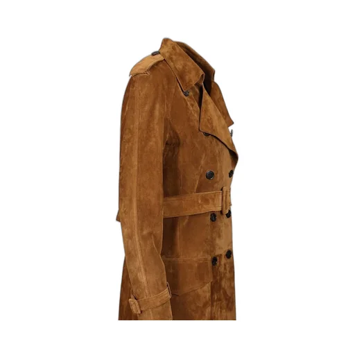Saint Laurent Double-Breasted Trench Coat
