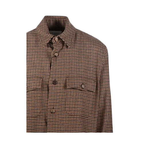 Saint Laurent Logo Embroidered Button-Up Overshirt