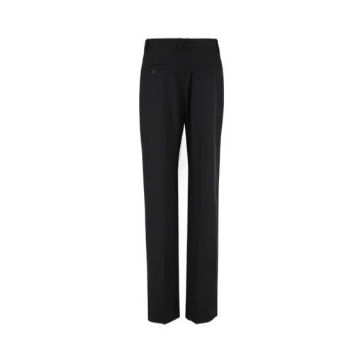 Saint Laurent Pleat Detailed Straight Leg Pants