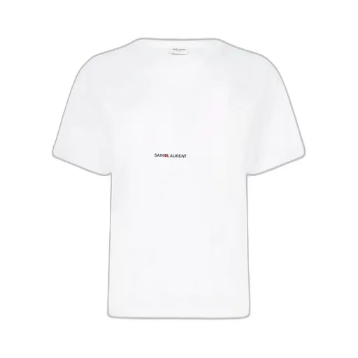 Saint Laurent Logo Printed Crewneck T-Shirt