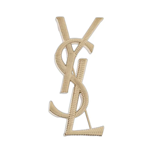 Saint Laurent Cassandre Logo Engraved Brooch