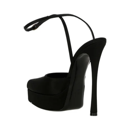 Saint Laurent La Scandale Square Open-Toe Sandals