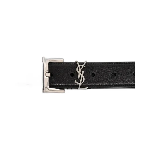 Saint Laurent Cassandre Square Buckle Belt