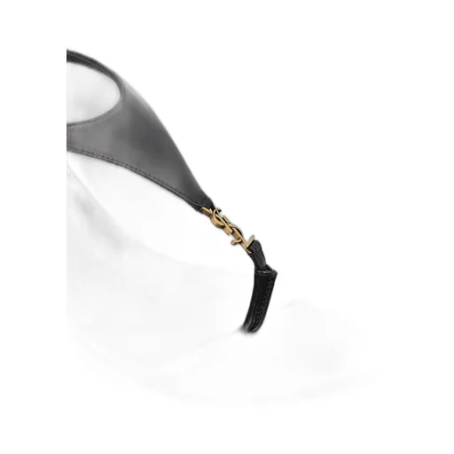 Saint Laurent Cassandra Logo Plaque Slingback Sandals