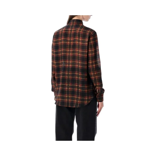 Saint Laurent Cassandre LavalliÈRe Tartan Shirt