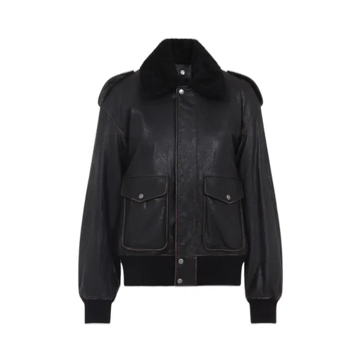 Saint Laurent Zip-Up Bomber Jacket