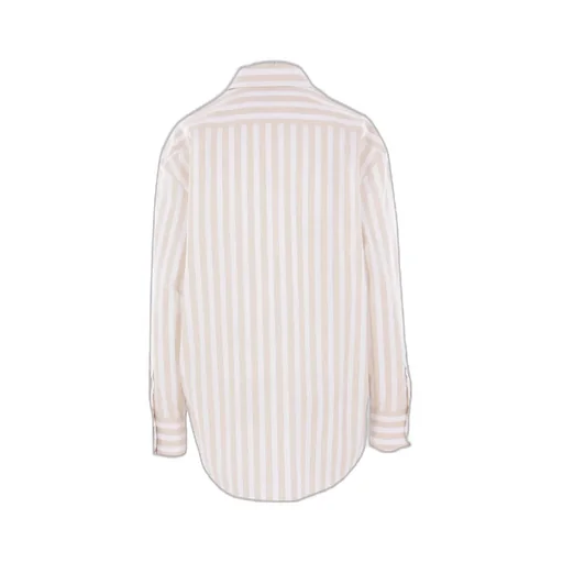 Saint Laurent Cassandre Striped Button-Up Shirt