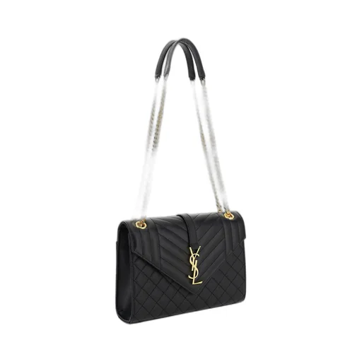 Saint Laurent Matelassé Envelope Medium Shoulder Bag