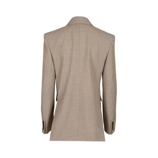 Saint Laurent Double-Breasted Long-Sleeved Jacket