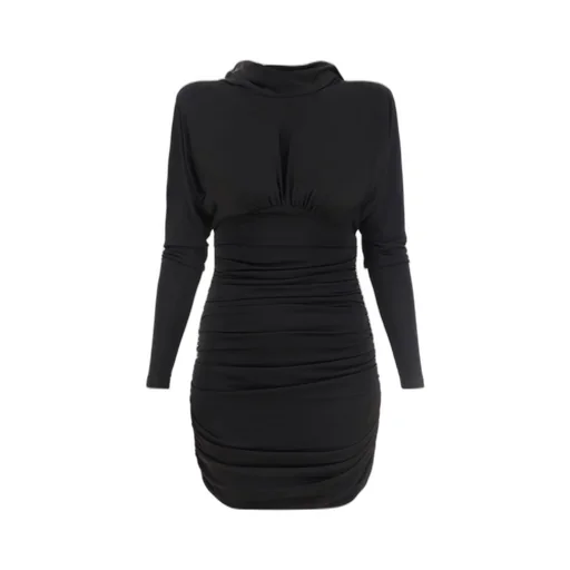 Saint Laurent Cowl Back Mini Dress
