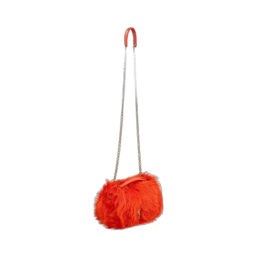 Saint Laurent Logo Plaque Foldover Top Shoulder Bag