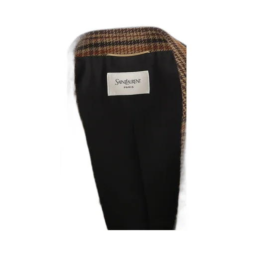 Saint Laurent Single-Breasted Checked Jacket