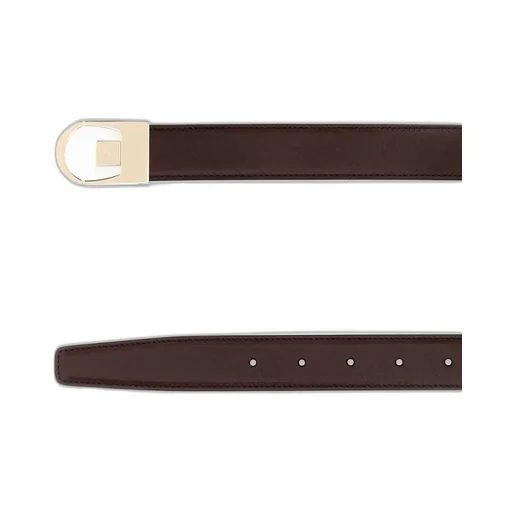 Saint Laurent Logo Engraved Reversible Belt