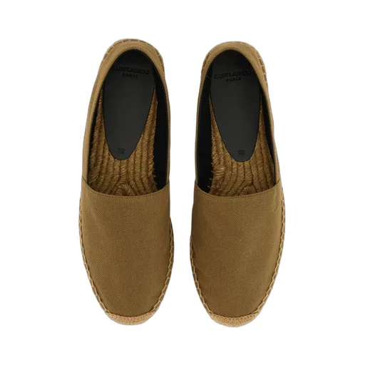 Saint Laurent Logo Embroidered Slip-On Espadrilles