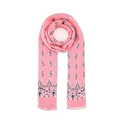 Saint Laurent Paisley Printed Frayed Edge Scarf