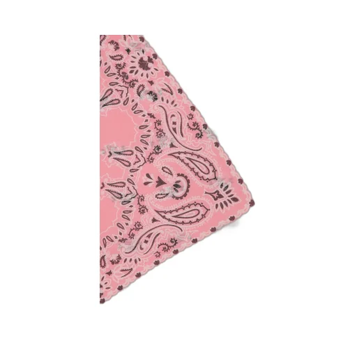 Saint Laurent Paisley Printed Frayed Edge Scarf