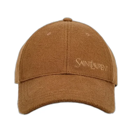 Saint Laurent Logo Embroidered Baseball Cap