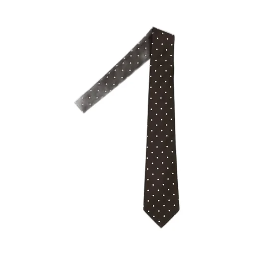 Saint Laurent Polka Dot Printed Tie