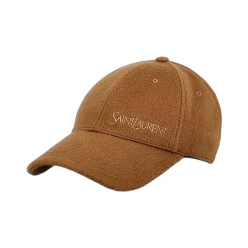 Saint Laurent Logo Embroidered Baseball Cap