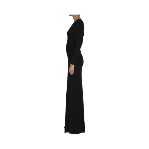 Saint Laurent Long-Sleeved V-Neck Dress