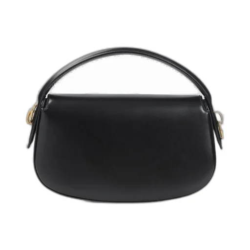 Saint Laurent Logo Plaque Foldover Top Tote Bag