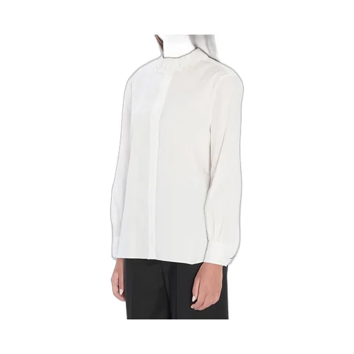 Saint Laurent Lace Collor Button-Up Shirt