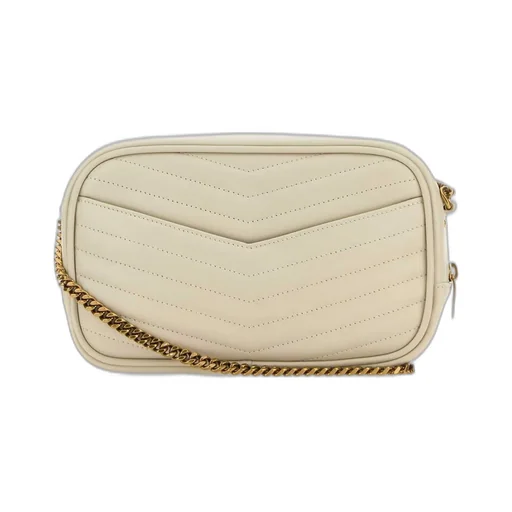 Saint Laurent Lou Logo Plaque Mini Shoulder Bag
