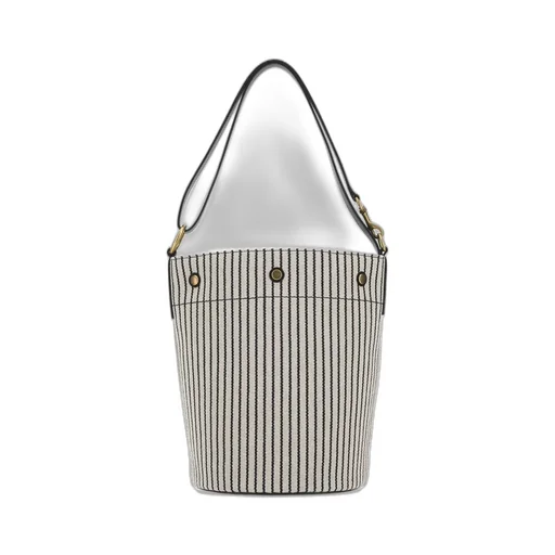 Saint Laurent Rive Gauche Striped Bucket Bag