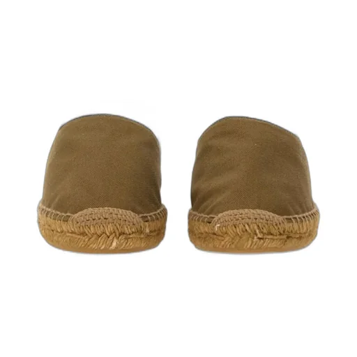 Saint Laurent Logo Embroidered Slip-On Espadrilles