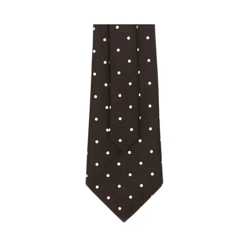 Saint Laurent Polka Dot Printed Tie