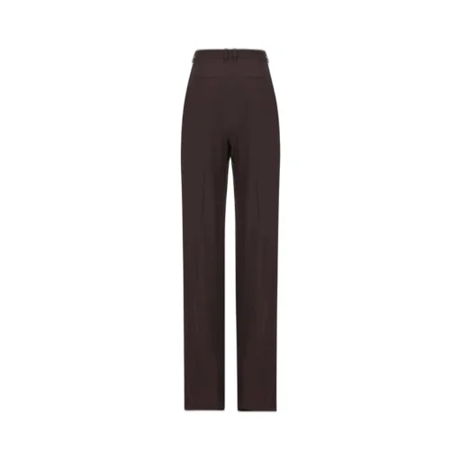Saint Laurent High Waist Straight Leg Trousers