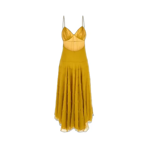 Saint Laurent V-Neck Sleeveless Dress