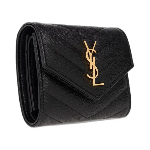Saint Laurent Cassandre Matelassé Multi-Folded Wallet