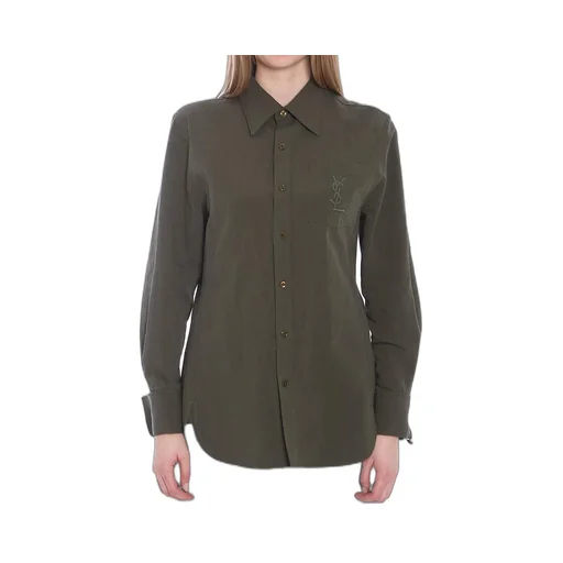 Saint Laurent Cassandre Button-Up Shirt