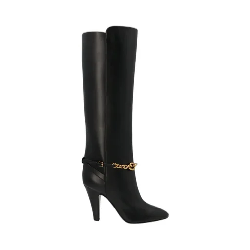 Saint Laurent Le Mailon Chain-Detailed Boots