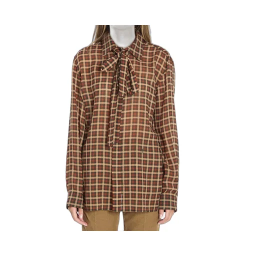 Saint Laurent Cassandre Checked Shirt