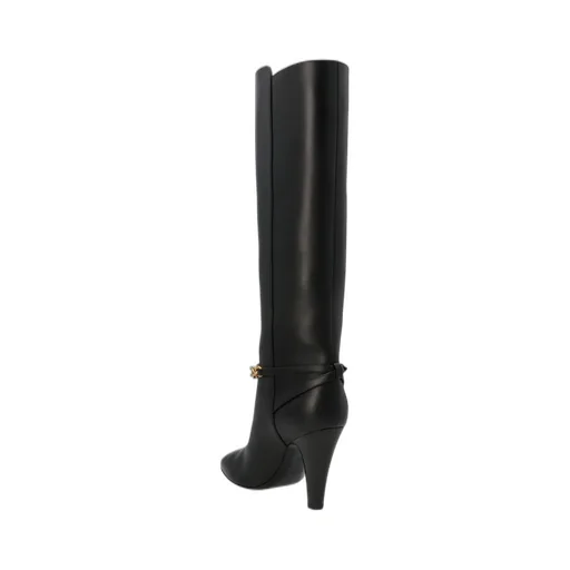 Saint Laurent Le Mailon Chain-Detailed Boots