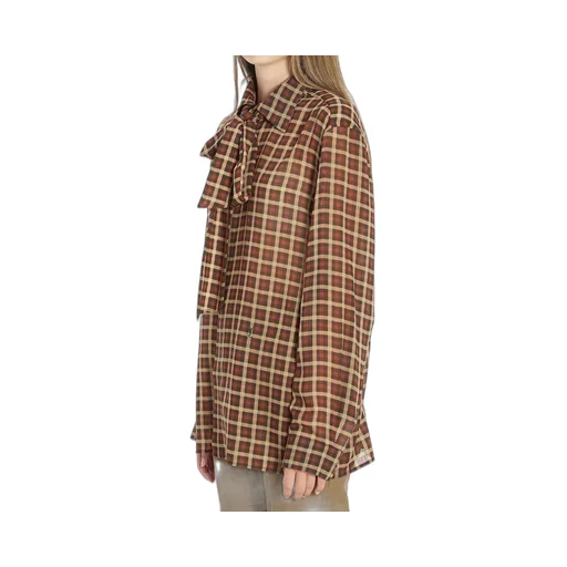 Saint Laurent Cassandre Checked Shirt