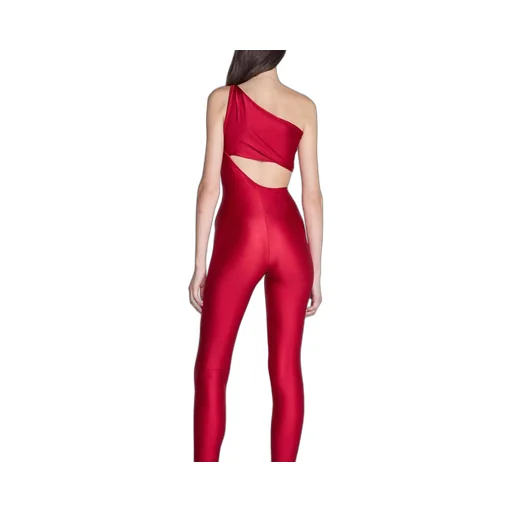 Saint Laurent One-Shoulder Sleeveless Jumpsuit