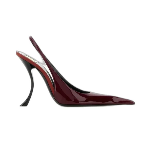 Saint Laurent Pointed-Toe Slingback Pumps