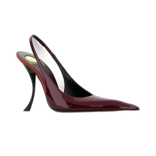 Saint Laurent Pointed-Toe Slingback Pumps