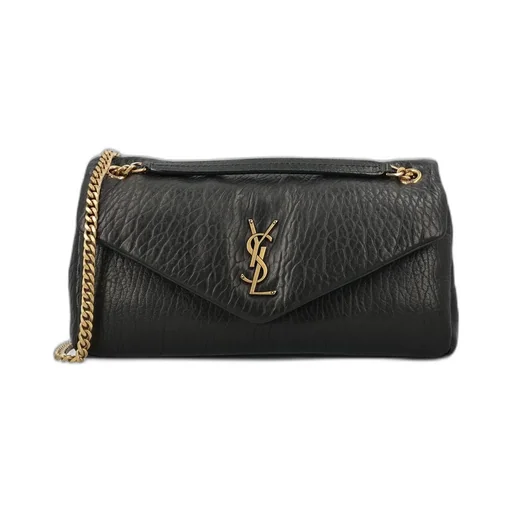 Saint Laurent Calypso Logo Plaque Medium Shoulder Bag
