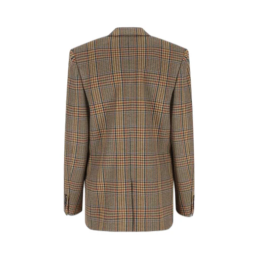 Saint Laurent Checked Single-Breasted Jacket