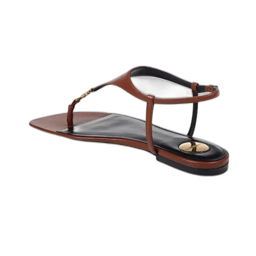 Saint Laurent Cassandra Logo Plaque Sandals