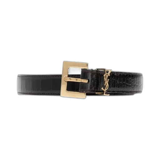 Saint Laurent Logo Plaque Belt