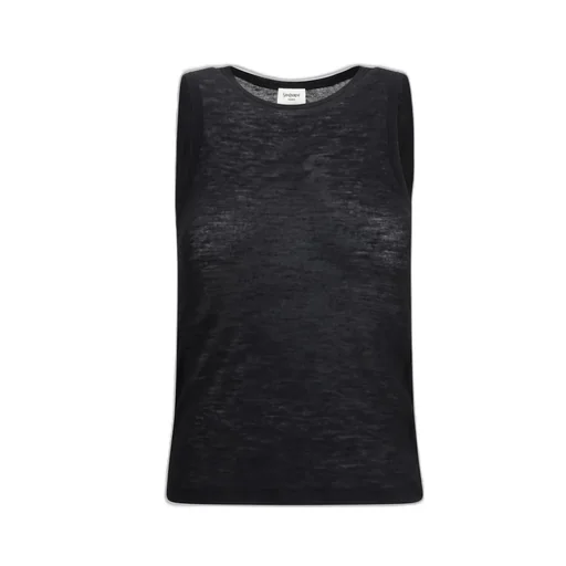 Saint Laurent Crewneck Sleeveless Tank Top