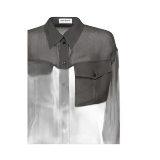 Saint Laurent Buttoned Long-Sleeved Shirt