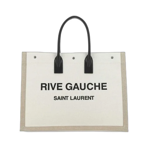Saint Laurent Logo Printed Tote Bag